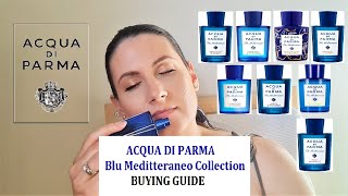 ACQUA DI PARMA BLU MEDITTERANEO BUYING GUIDE  The Best Fresh Summer Fragrances  Italian Niche [upl. by Nibot]