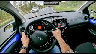 2021 Citroen C1 II 10 VTi 72 HP  POV Test Drive 626 Joe Black [upl. by Drofdeb]