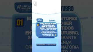 Calendário Eleitoral  01 de outubro de 2024  Proibição de Prisões [upl. by Trace849]