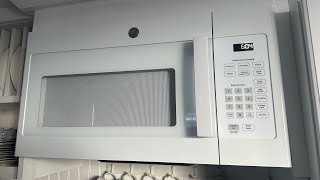 GE General Electric JVM3160DF9WW Microwave Oven [upl. by Akirat]