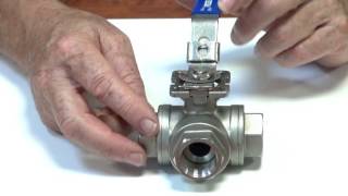 Series BLS  3 way T port stainless steel ball valve [upl. by Ahsienom]