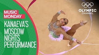 Evgenia Kanaevas sensational Rhythmic Gymnastics routine to Moscow Nights  Music Monday [upl. by Amargo]