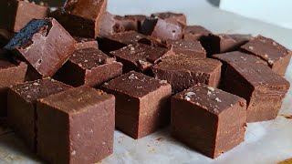 2 ingredients will make the EASIEST Fudge ever Microwave FUDGE recipe QUICK  EASY [upl. by Shu]