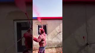 Aging colored steel roof tile spraypainting process [upl. by Yna95]