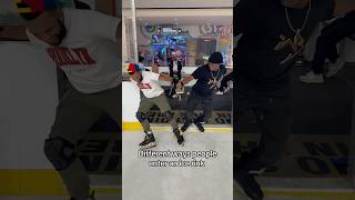 Different ways to enter an ice rink😂 trendingshorts iceskating viralshort funny [upl. by Elorak]