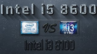 i5 8600 vs i3 8100 Benchmarks  Gaming Tests Review amp Comparison [upl. by Ressan]