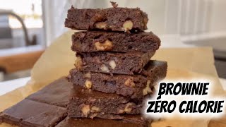 RECETTE FACILE BROWNIE ZÉRO CALORIE food recettefacile recipe dessert brownie healthy foodie [upl. by Anal]