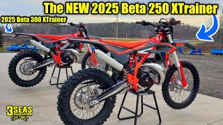 The new 2025 Beta XTrainer 250 2Stroke Motorcycle Compared to the Xtrainer 300 3 Seas Recreation [upl. by Annayad419]