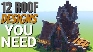 12 Minecraft Roof Designs YOU NEED How to Build a Roof in Minecraft with WORLD DOWNLOAD 2020 [upl. by Lerej508]