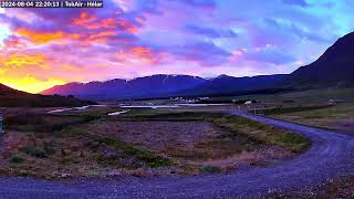 Hólar Daily Timelapse 4th  5th August 2024 [upl. by Airda]