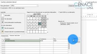 MS Project Configurar el Calendario Laboral [upl. by Lonny96]