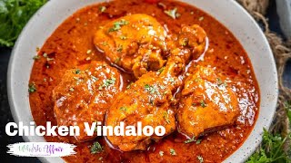 Chicken Vindaloo Recipe Goan Style Curry [upl. by Ahtelahs]