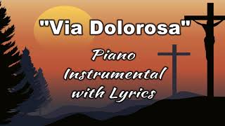 VIA DOLOROSA quotPianoquot Intrumental with Lyrics [upl. by Hgieleak]