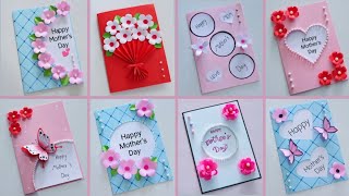 8 DIY Mothers Day greeting cards Easy and Beautiful handmade cards  ทำการ์ดวันแม่ 8 แบบง่ายๆ [upl. by Drofla634]