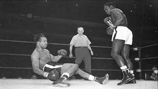 Ezzard Charles vs Bob Satterfield  Highlights Huge Left Hook KNOCKOUT [upl. by Annoval]