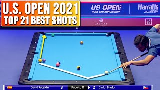 TOP 21 BEST SHOTS  US Open 2021 9ball pool [upl. by Alleul]