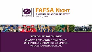 FAFSA Night 21 A Virtual Financial Aid Event [upl. by Adlesirc]