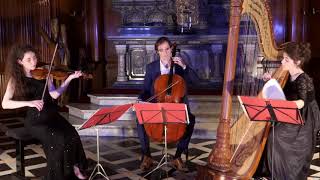 Trio Jenlis  JL Dussek Trio sonata for harp violin and cello [upl. by Haliehs]