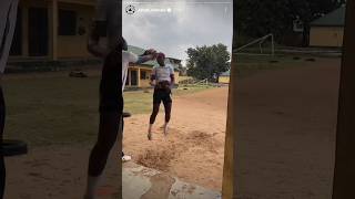 Asisat Oshoala training with former coach Emmanuel Oshaon [upl. by Aicirtan701]