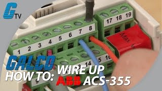 How to Wire Up IO on ABB ACS355 AC Drive for ABB Standard Macro [upl. by Anirdnaxela]