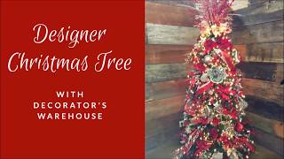 Designer Christmas Tree Decorating Tutorial [upl. by Enelahs568]