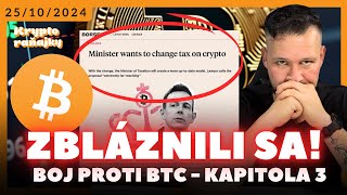 TERAZ SA UŽ ZBLÁZNILI  ABSURDNÝ BITCOINOVÝ TÝŽDEŇ BTC kryptoraňajky [upl. by Goldner]