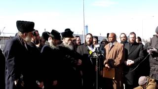 Rabbi N Moshe Indig Speaking at Press Conference on Tragic Hit and Run Accident in Williamsburg [upl. by Fiertz632]