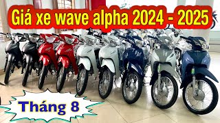 Giá xe wave alpha 2024  2025 tháng 8  Trả góp trả trước chỉ từ 5 triệu nhận xe wavealpha2025 [upl. by Bower316]