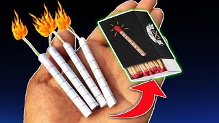 HOW TO MAKE PAPER FIRECRACKERS AT HOME  PAPER CRAFTS  PAPER CRACKERS ORIGAMI  PAPER LIFE HACKS [upl. by Uzzial]