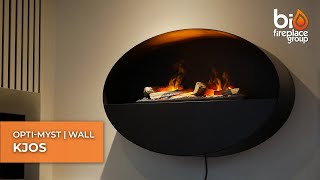 Optimyst Wall Mounted Water Vapour Fireplace  Kjos [upl. by Sevik592]