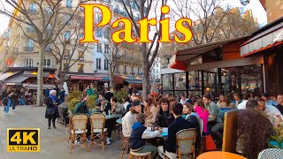 Paris  France 🇫🇷  Paris Walking Tour  March 2022 4K  HDR  Paris 4K  A Walk In Paris [upl. by Rorrys968]