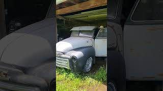 Old Neglected Hot Rod Buick Nailhead thumping in a 1949 5 window GMC tilt nose truck [upl. by Yecnay]