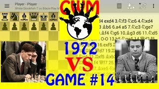 Bobby Fisher vs Boris Spassky 1972 Game 14 [upl. by Aiekat295]