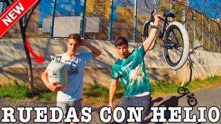 HINCHAMOS LAS RUEDAS DE MI BMX CON HELIO  Saldrá volando [upl. by Coombs]