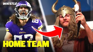 NFL Star TJ Hockenson As A Real Life VIKING 😂 [upl. by Eittod]