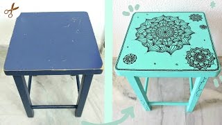 COMO PINTAR Y DECORAR MUEBLES  MANDALAS  Your creative channel [upl. by Inalaek]