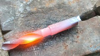 This steel hardening technique is not taught in schools quality TAPS hand drills [upl. by Elenore856]