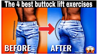 THE 4 BEST BUTTOCK LİFT EXERCİSE  Butt Workout For Women And Men [upl. by Grimes]