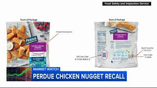 Perdue recalls frozen chicken nuggets tenders over possible metal contamination [upl. by Acireh911]