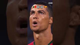 AhattrickforCristianoRonaldoPortugalvsSpain hattrick football real [upl. by Vinita]