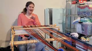 Winding On the Warp for my Kromski Harp Rigid Heddle Loom [upl. by Novit]