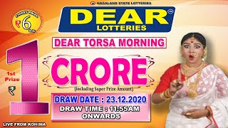 LOTTERY SAMBAD DEAR MORNING 1155AM 231220 LOTTERY LIVE KHELA NAGALAND LOTTERY RESULT TODAY DRAW [upl. by Ettecul]