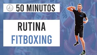 Rutina de FITBOXING en CASA 50 MINUTOS 🥊 YOMEQUEDOENCASA [upl. by Ylyl]