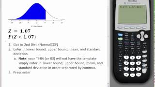 How to find a proportion on TI84 using Normal CDF Command [upl. by Vachill]