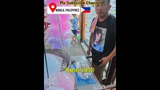 90 Candy Floss in Manila 🇵🇭  sugar candy making in street philippine  cotton candy making [upl. by Hsirap34]