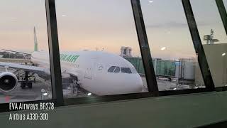 Flying EVA Airways Manila to Taipei  BR278  Airbus A330300  Part 1 [upl. by Ettenig]