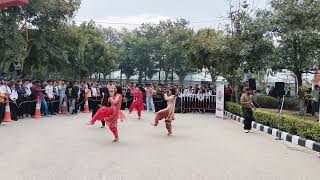 Haryanvi Dance in Chandigarh University  CU Fest  Flash Mob [upl. by Oivat]