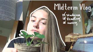 Midterm Study Vlog  Reading Studying and more [upl. by Gaughan402]