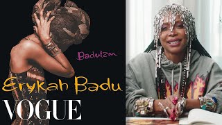 Erykah Badu Breaks Down 11 Looks From 1997 to Now  Life in Looks  Vogue [upl. by Nhguavoj]