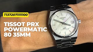 TISSOT PRX POWERMATIC 80 35MM T1372071111100 [upl. by Aivirt103]